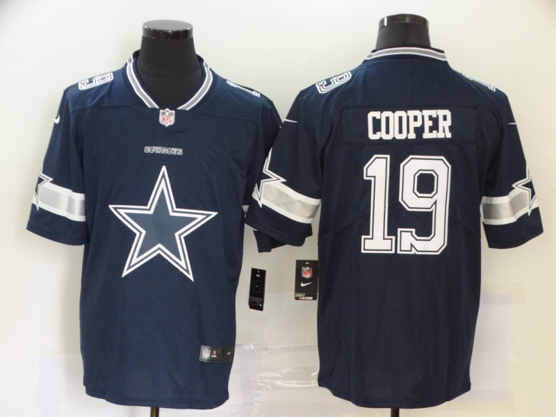 Men's Dallas Cowboys Amari Cooper #19 Navy Alternate Jersey